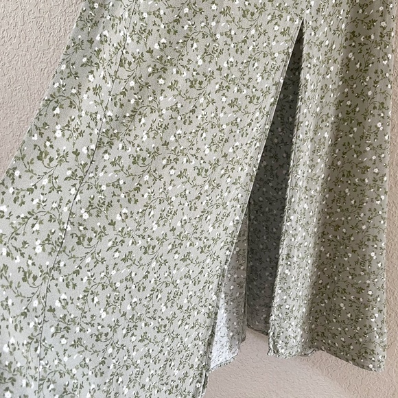 Reformation Lacey Sun Dress Floral Midi Feminine Coquette Cottagecore Green 10 - Picture 11 of 16